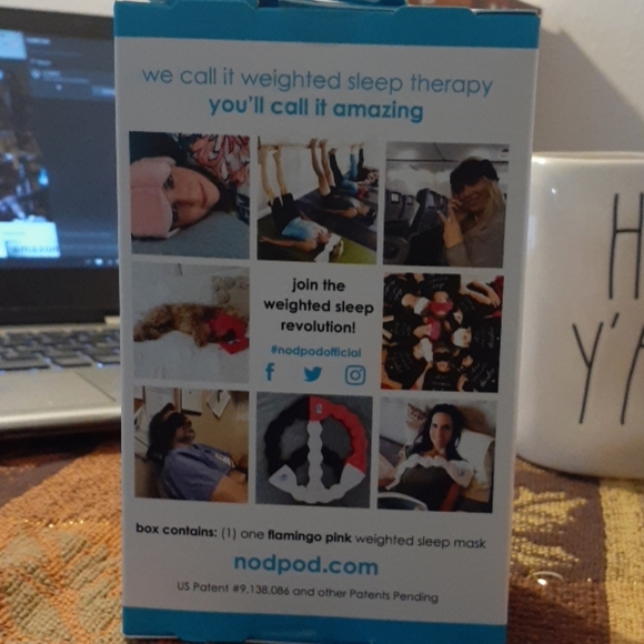 Nodpod Bead Filled Sleep Mask & Eye Pillow | Paten - Picture 2 of 2